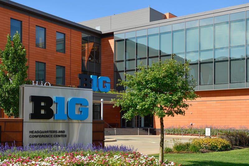 A general view of the Big Ten Conference headquarters on August 21, 2020 in Rosemont, Illinois.