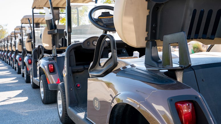 Naked woman arrested after driving golf cart through the middle of a police standoff