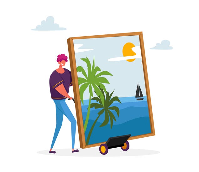 Painting delivered