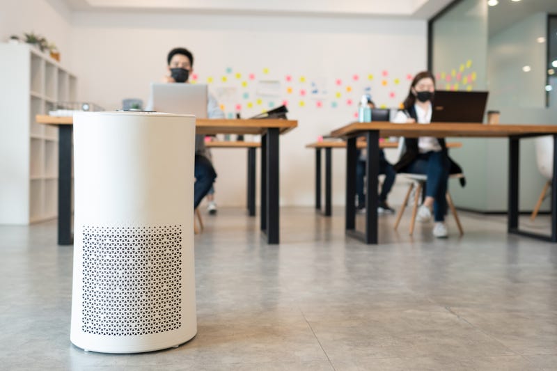 Portable air filtration systems are very effective in improving air quality in offices and other shared spaces.