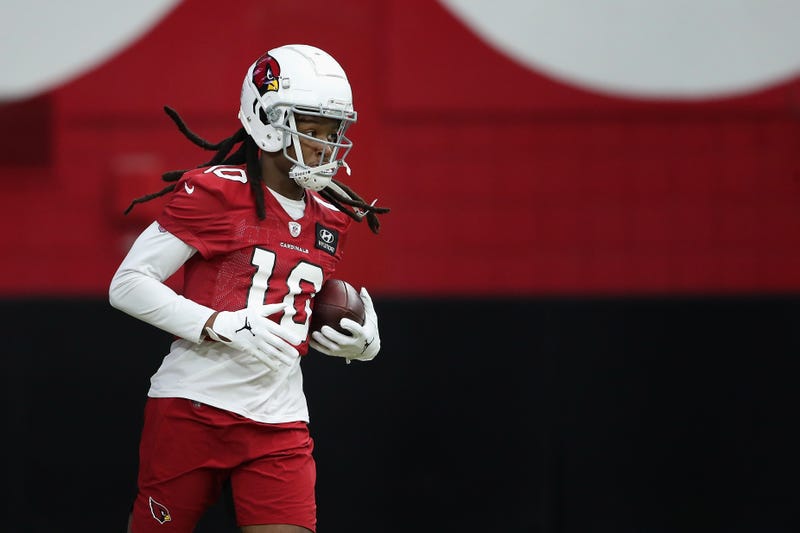 DeAndre Hopkins during a Cardinals training camp session 