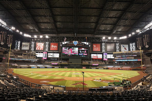 Chase Field is the home of the Diamondbacks.