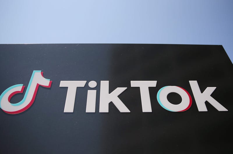 The TikTok logo is displayed outside a TikTok office on August 27, 2020 in Culver City, California.