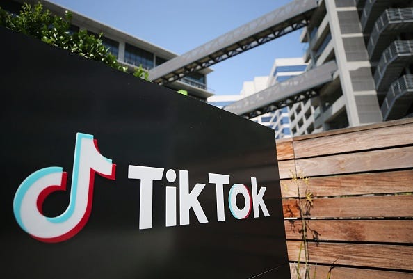 The TikTok logo.