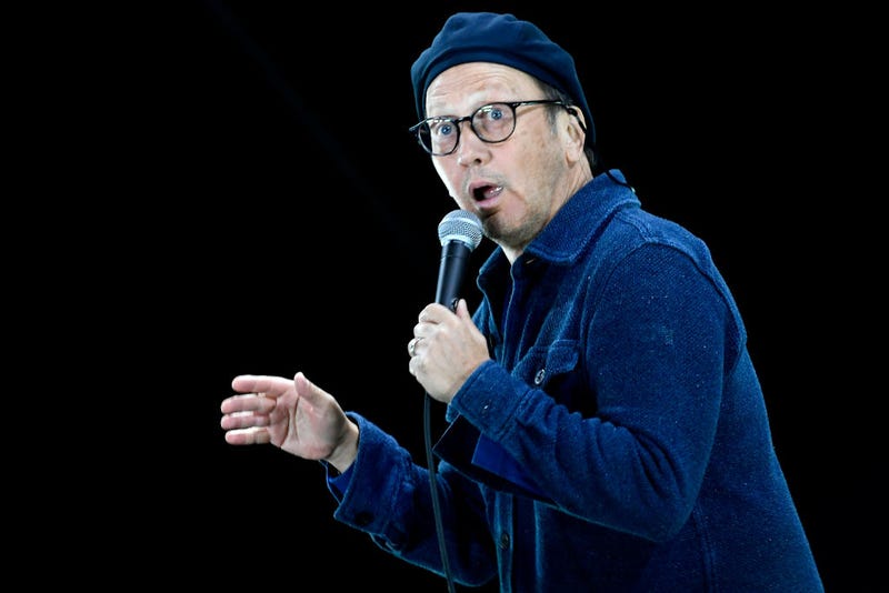 Rob Schneider performs onstage during the 'Comedy in Your Car's' drive-In concert at Ventura County Fairgrounds and Event Center on August 28, 2020 in Ventura, California.