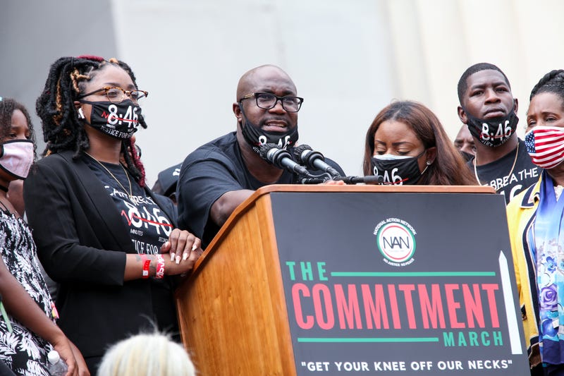 George Floyd's brother speaks at Washington rally