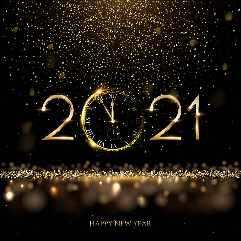 New Year's Eve countdown to 2021