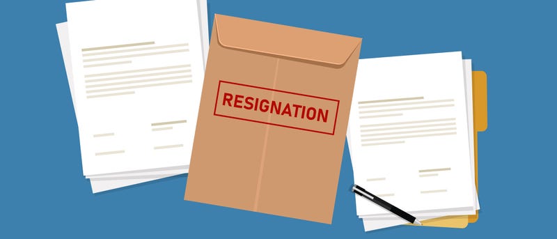 Resigns