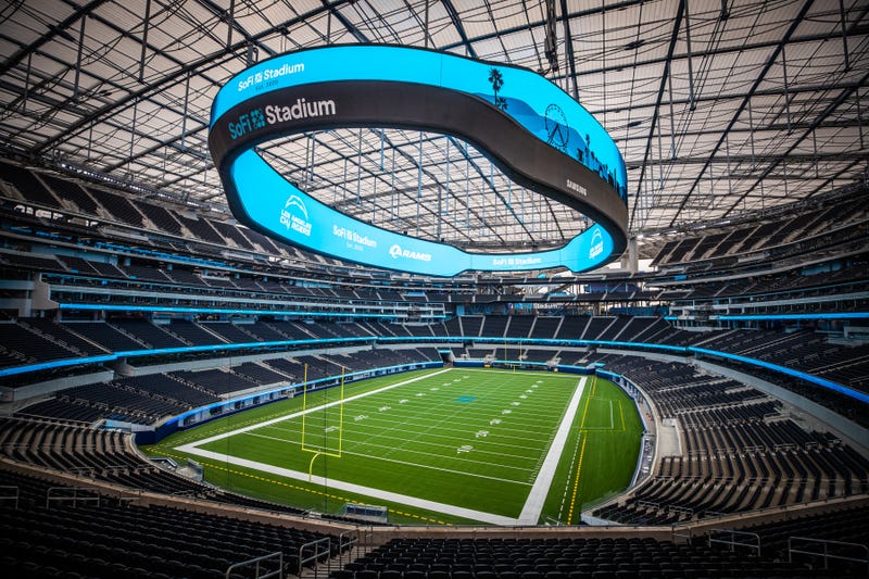 The interior of SoFi Stadium is seen following a ribbon-cutting event on September 08, 2020 in Inglewood, California.