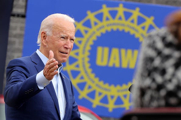 Biden UAW sign