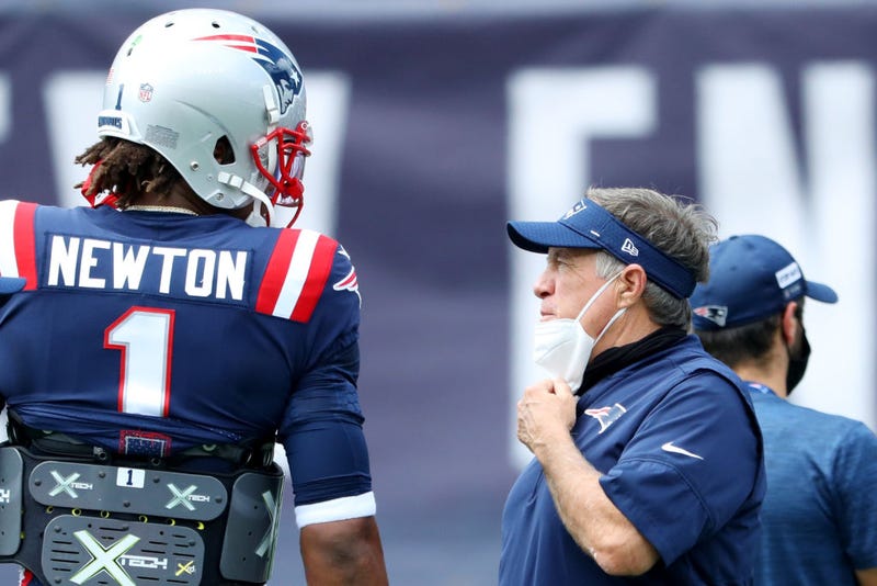 Cam Newton and Bill Belichick