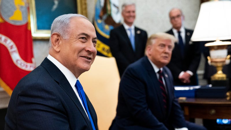 Israeli Prime Minister Benjamin Netanyahu and President Donald Trump.