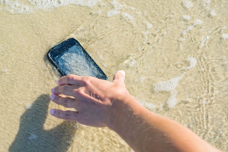 FILE: Phone on a beach