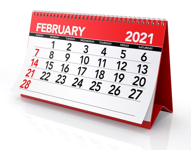 February Calendar