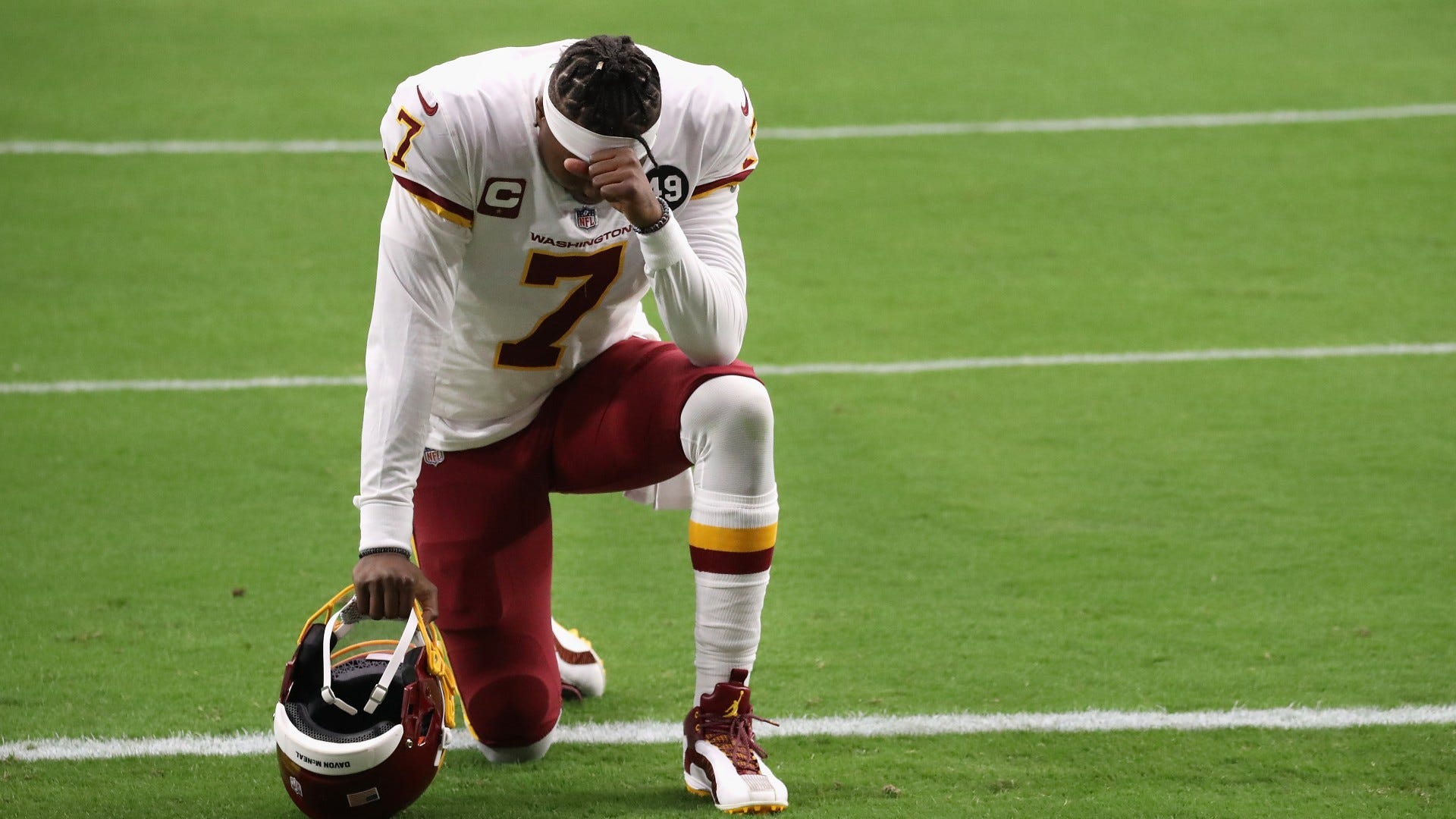 Report: Haskins is sick, won't be at Washington game
