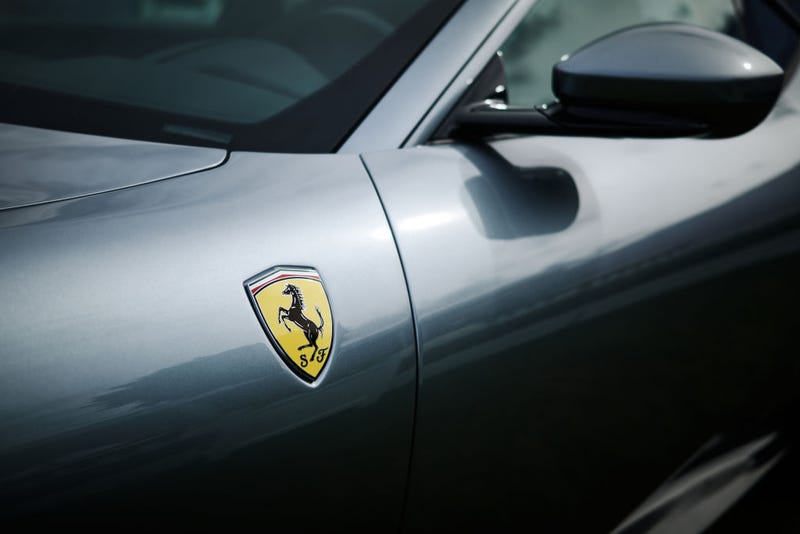 A general view of a Ferrari car.