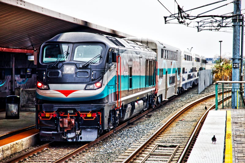 metro train at station