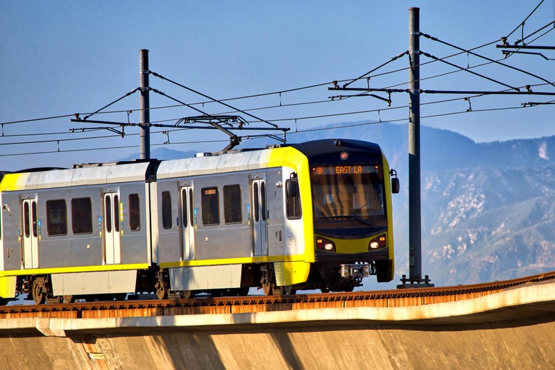 FILE - Los Angeles Metro Gold L Line train.attached image