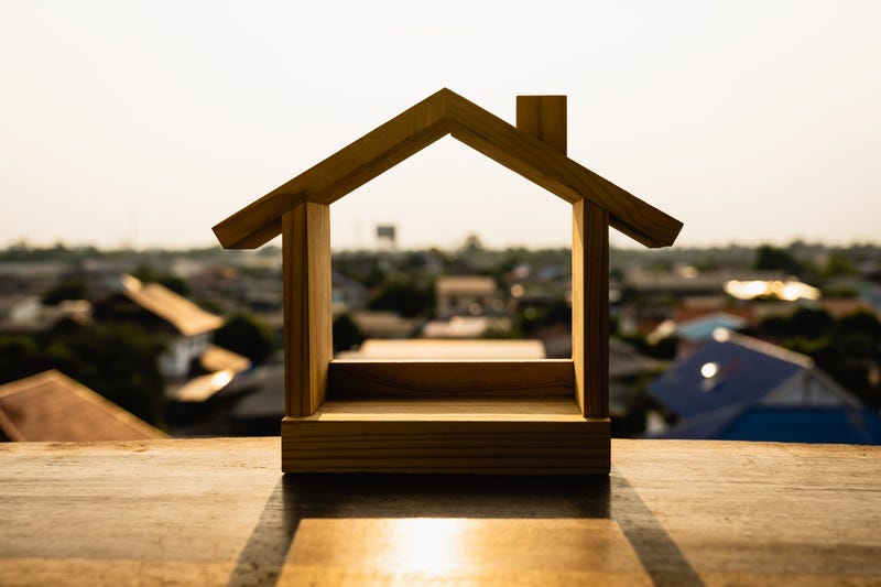 Real estate agent offer house, property insurance and security, affordable housing concepts