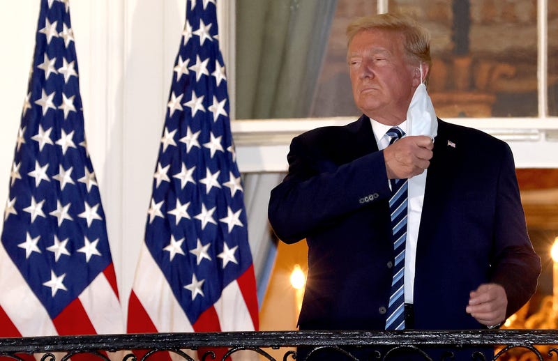 Donald Trump at the White House on Oct. 5. 2020.