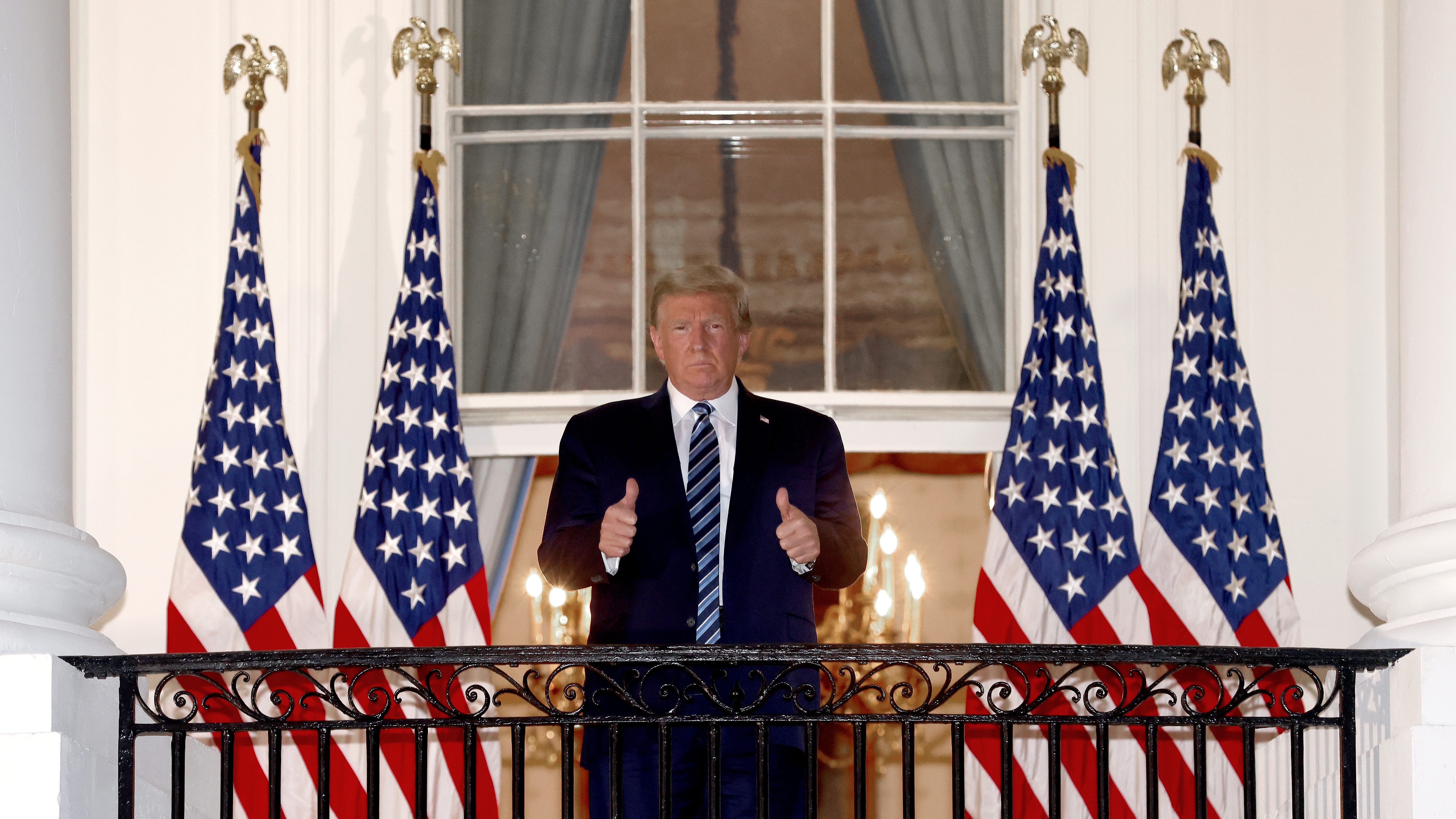Trump discharged, takes off mask at White House: 'Maybe I'm immune, I don't know'
