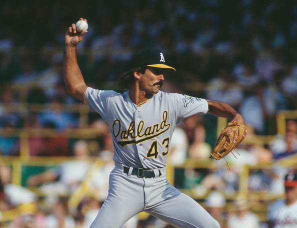 Dennis Eckersley is one of the greatest players in Athletics history. 