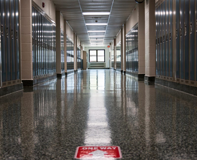 A Concord high school went into lockdown Monday morning after a student was found with a gun magazine.