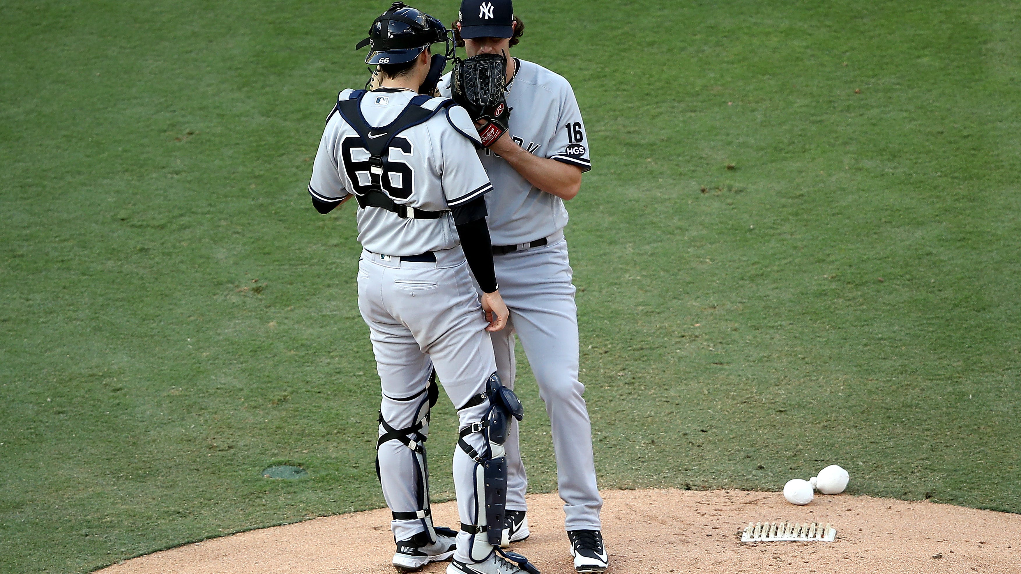 Gerrit Cole made sure Kyle Higashioka didn't acknowledge Josh Donaldson last year: 'I wasn't supposed to say hi'