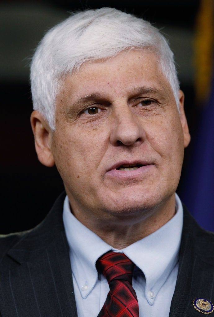 U.S. Rep. Bob Gibbs (R-OH) calls on the Senate pass the budget that cleared the House last April during a news conference at the U.S. Capitol October 4, 2011 in Washington, DC. (Photo by Chip Somodevilla/Getty Images)
