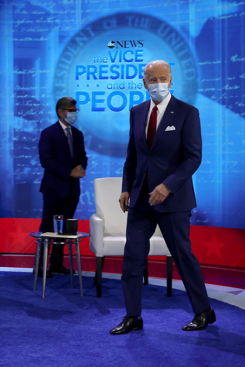 Democratic presidential nominee Joe Biden, 10/15/20