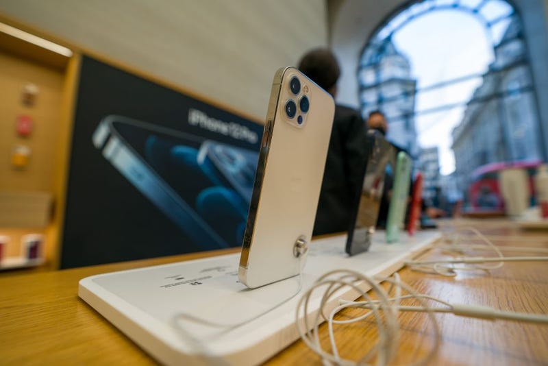 The new iPhone 12 and iPhone 12 Pro on display during launch day on October 23, 2020 in London, England. 