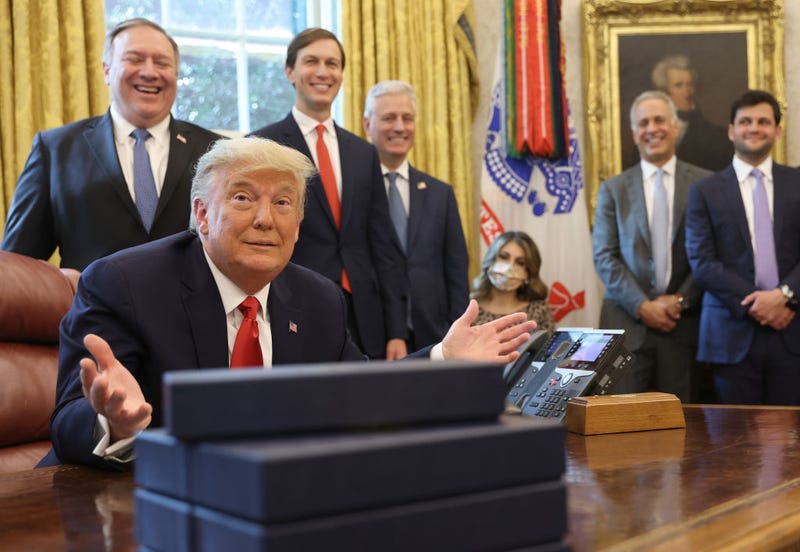 Former President Donald Trump in the Oval Office on October 23, 2020 in Washington, DC.