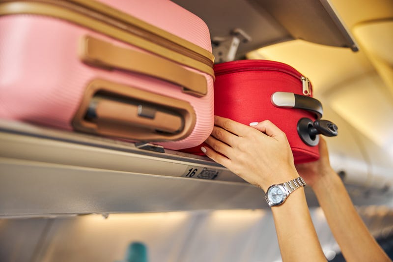Stowing a carry-on bag