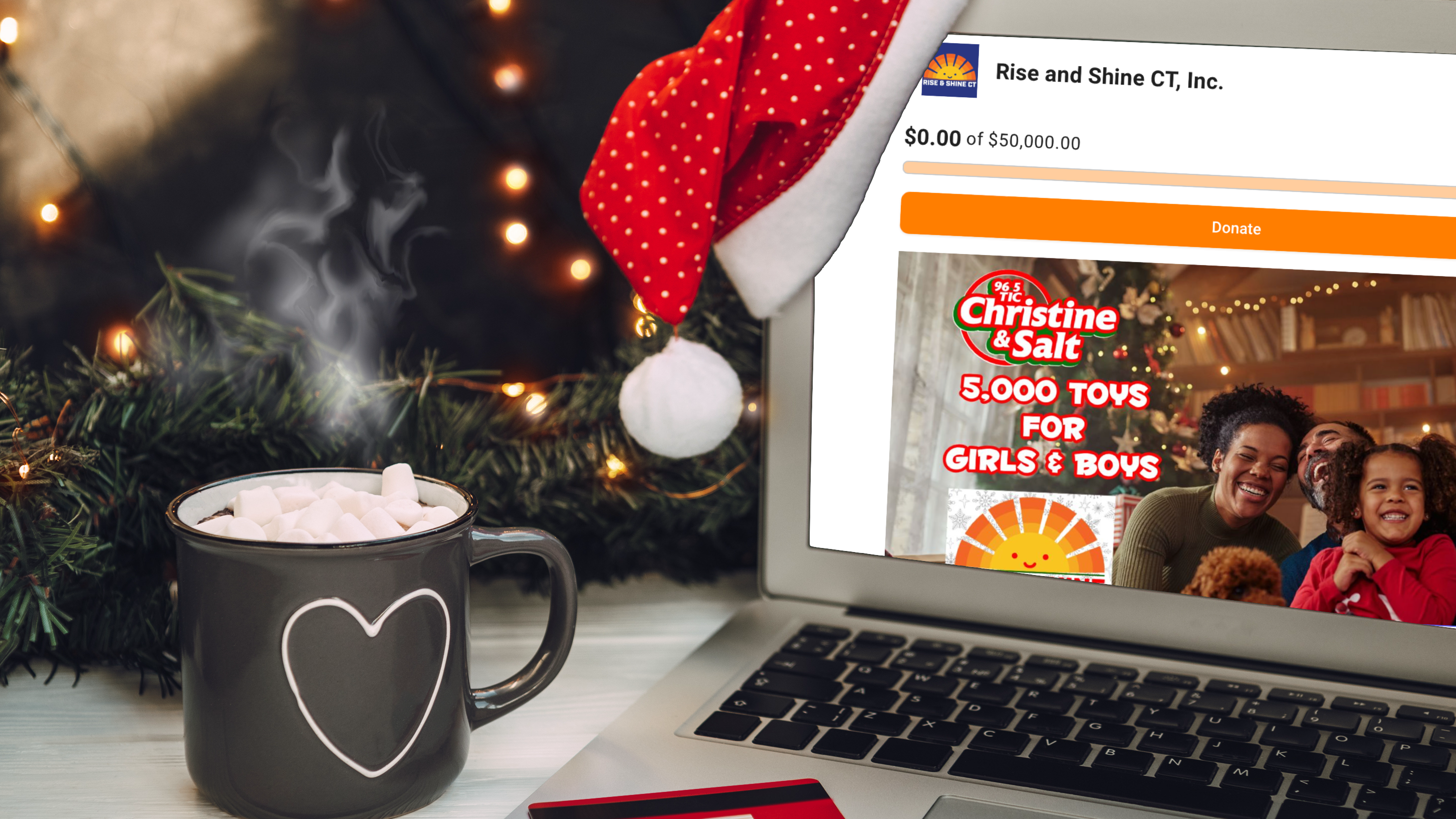 Making Holidays Merry: Join Christine and Salt's mission with Rise and Shine CT