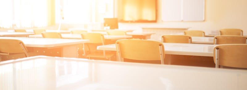 Empty school class