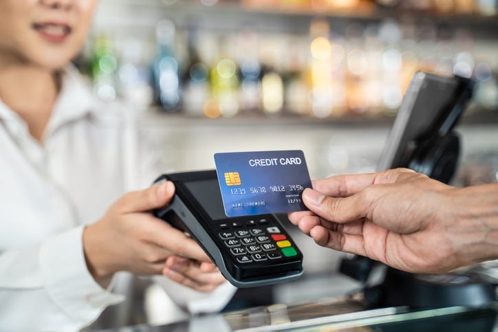 Using A Credit Card At The Store