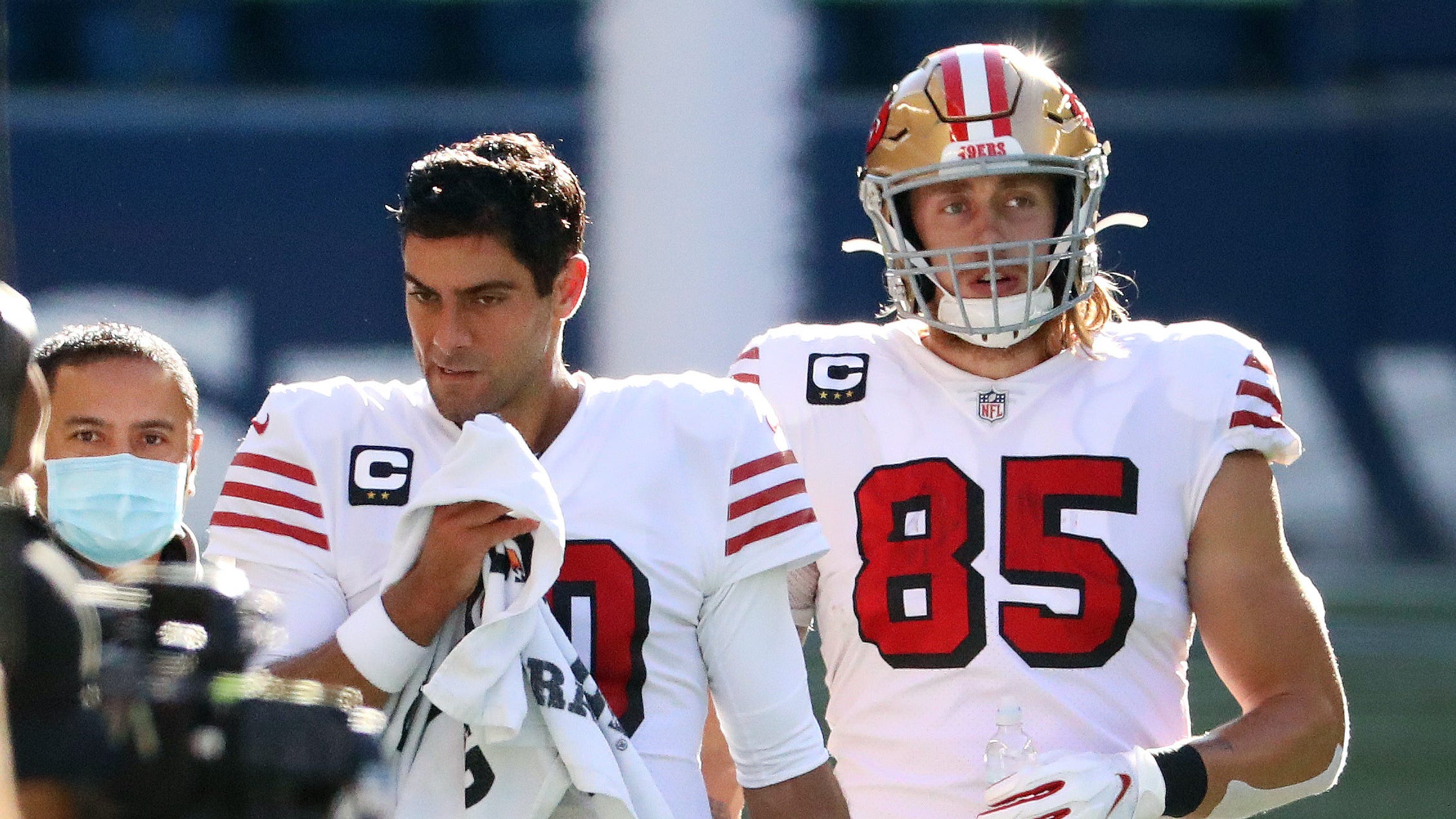 Report: Kittle to miss 8 weeks, Jimmy out indefinitely