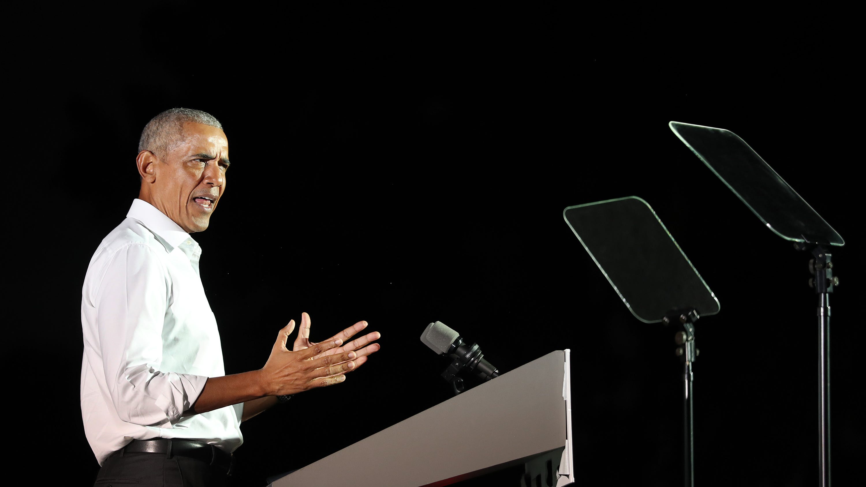 Obama says Trump made up a ‘bunch of hooey’ that hurt American democracy