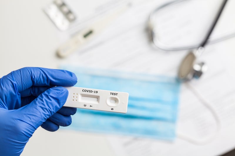 COVID-19 virus disease healthcare check,Coronavirus global pandemic outbreak crisis,Rapid Strep Test RST kit