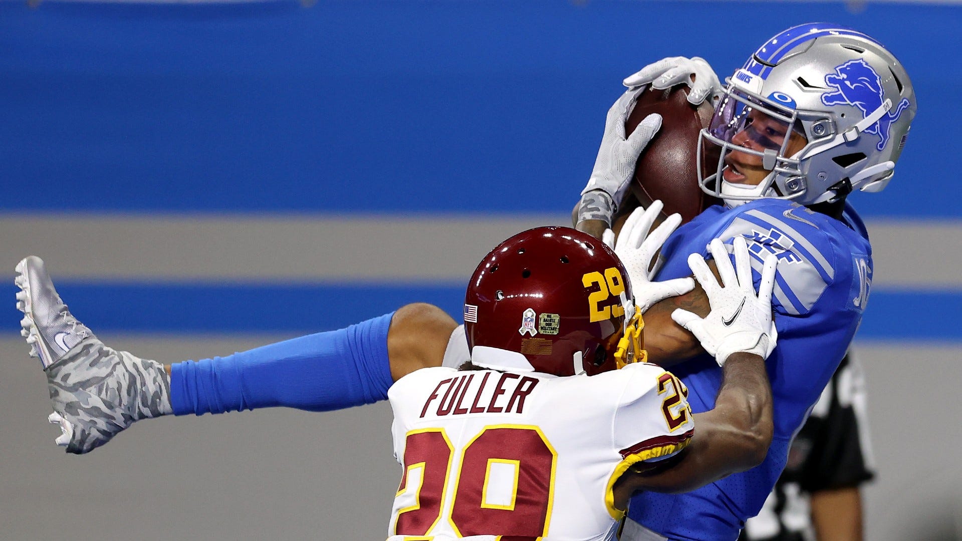 Blown coverages killing Washington secondary in 1st half vs. Lions
