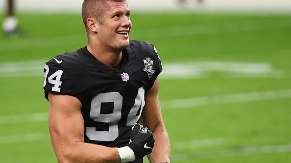 NFL player Carl Nassib comes out as gay, donates to LGBTQ suicide prevention