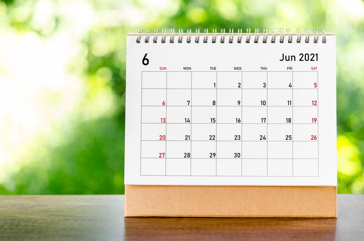 June Calendar