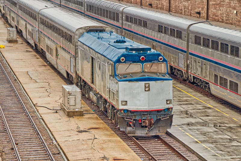 Amtrak F40PH Diesel Locomotive at Chicago Union Station
