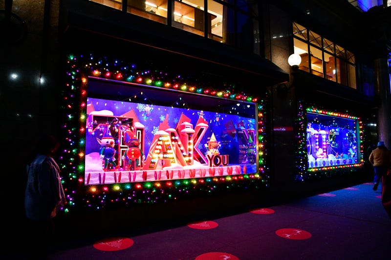 A view of the window display as Macy's Herald Square unveils Give, Love, Believe 2020 Holiday Windows on November 19, 2020 in New York City.