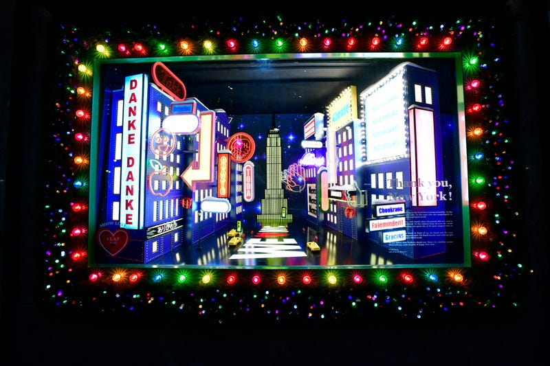 A view of the window display as Macy's Herald Square unveils Give, Love, Believe 2020 Holiday Windows on November 19, 2020 in New York City.