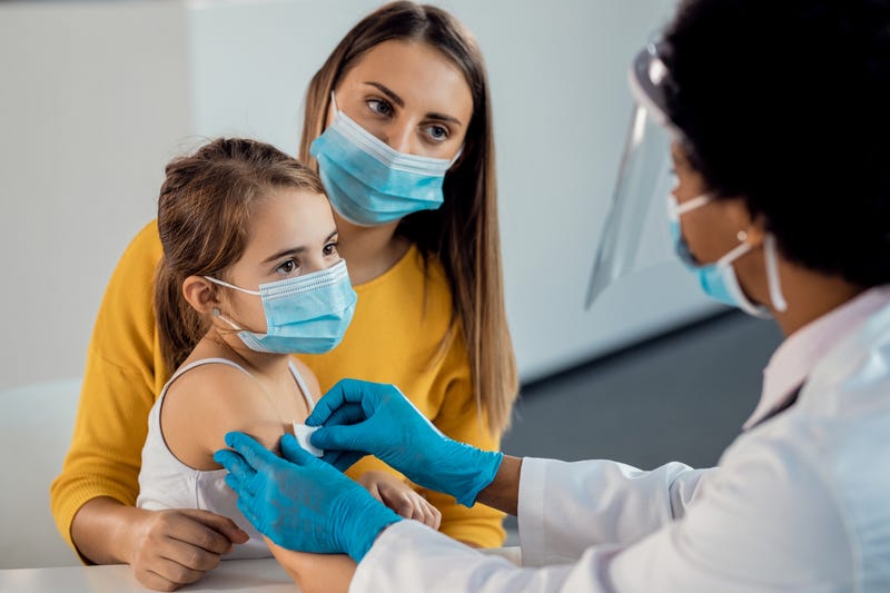 Child vaccination stock photo. 