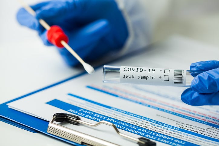 COVID-19 tests. 