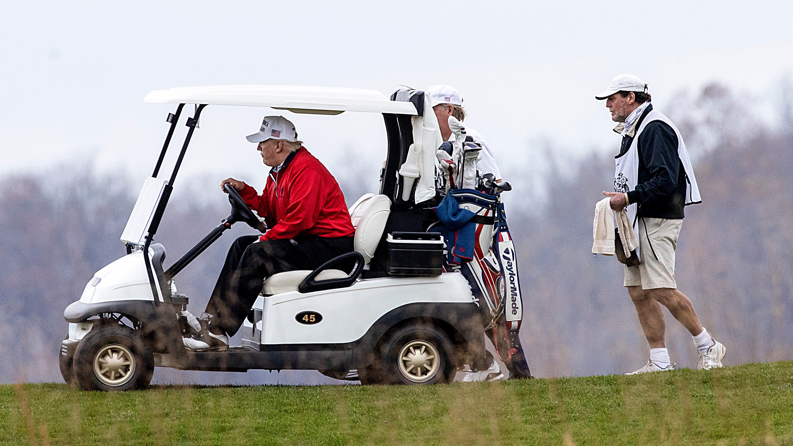 PHOTOS: President Trump goes golfing after virtual G20 summit