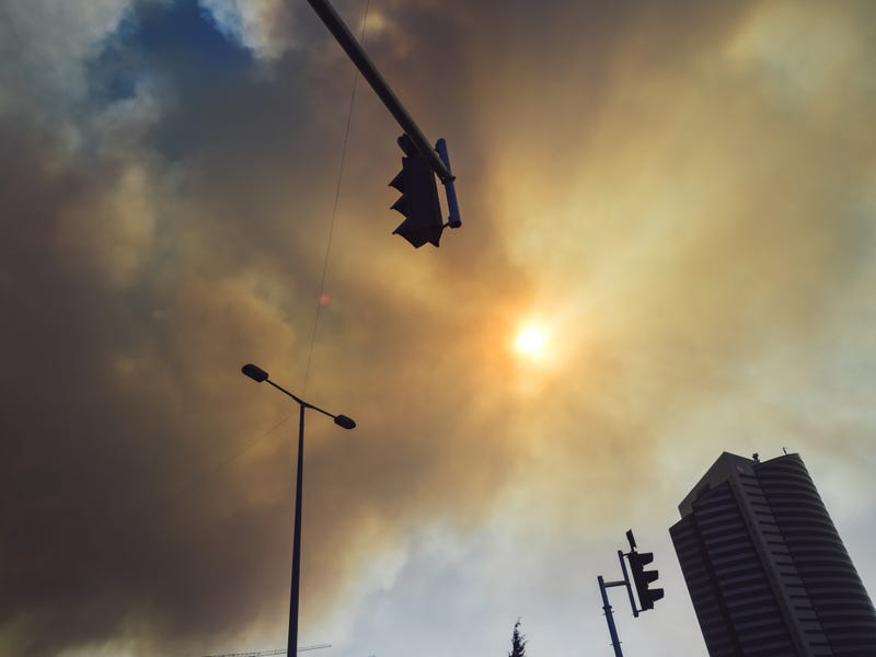 Smoke from wildfires