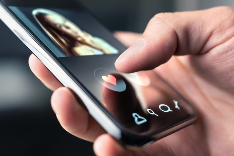 Dating app on a phone